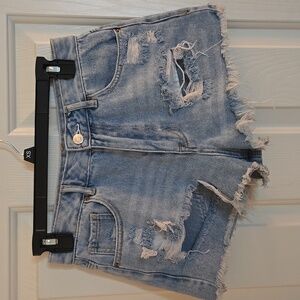 PacSun high-rise festival shorts. Size 26. Color Blue.